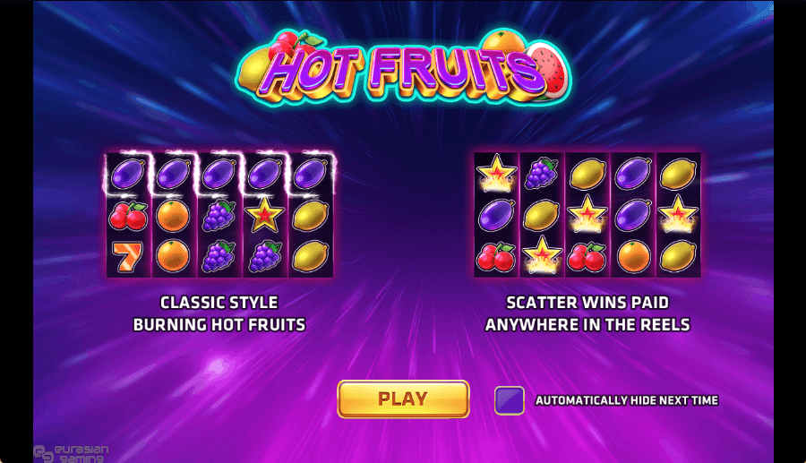 Hot Fruits Online Slot Game Intro
