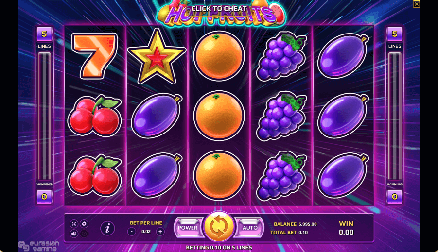Hot Fruits Online Slot Game Reels