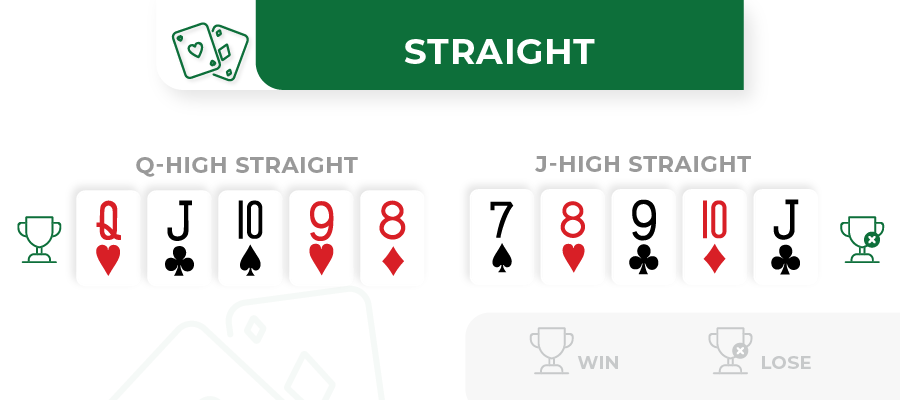 straight in poker scenario