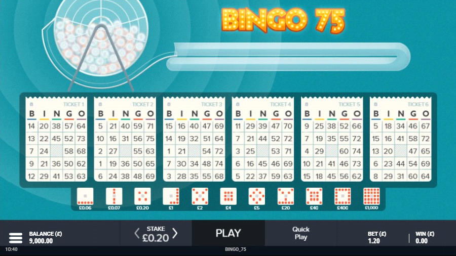 bingo 75 ball