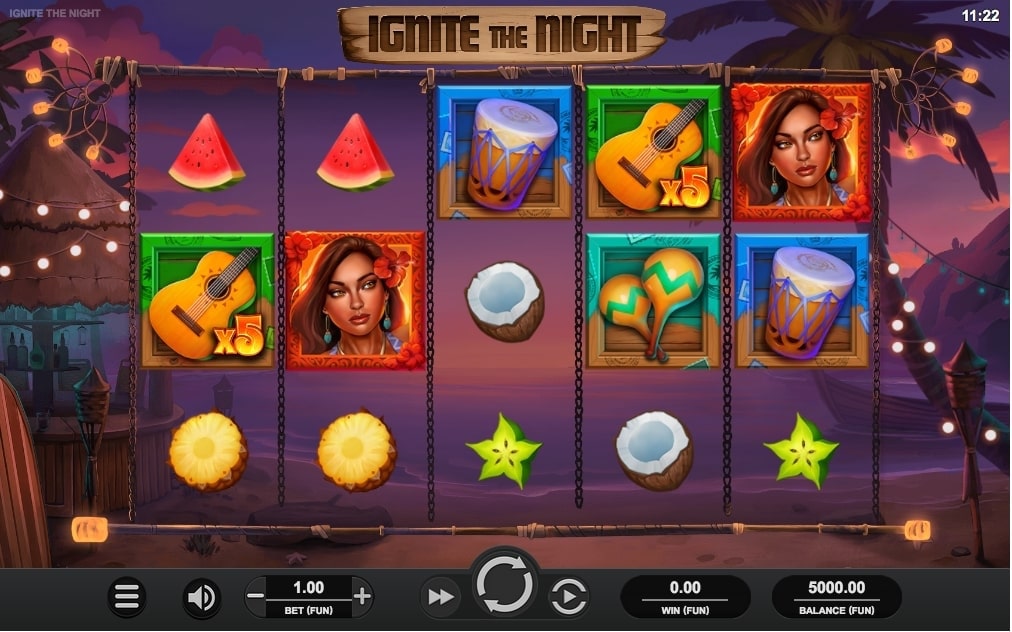 Relax Gaming Ignite The Night Slot Reels