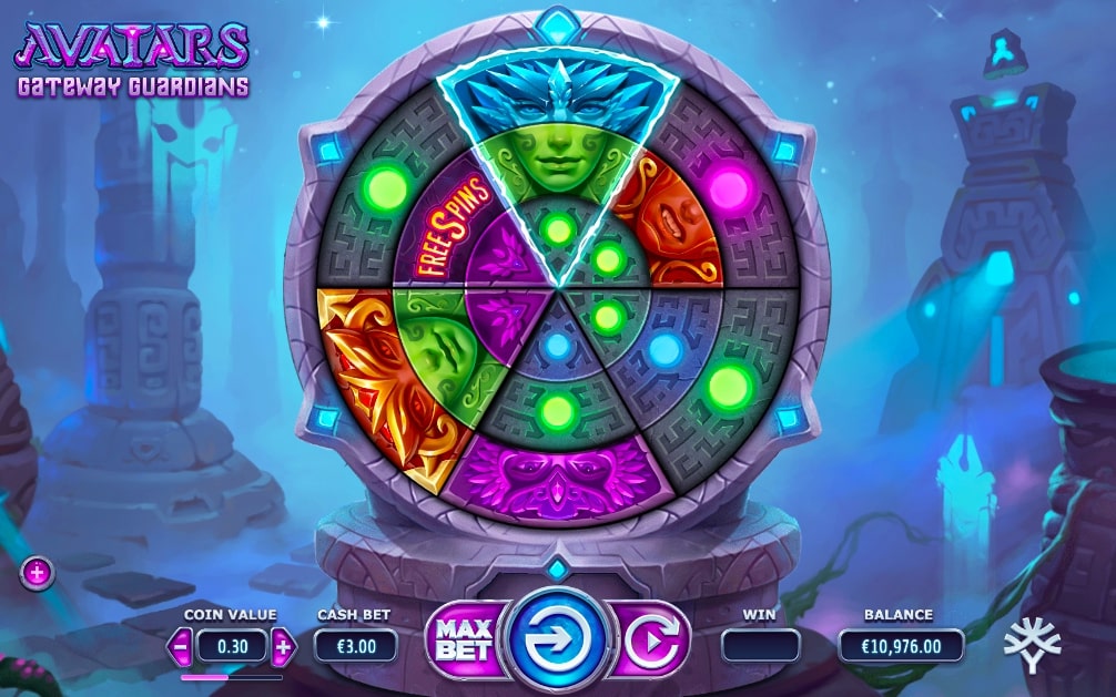 Avatars Gateway Guardians online slot reels