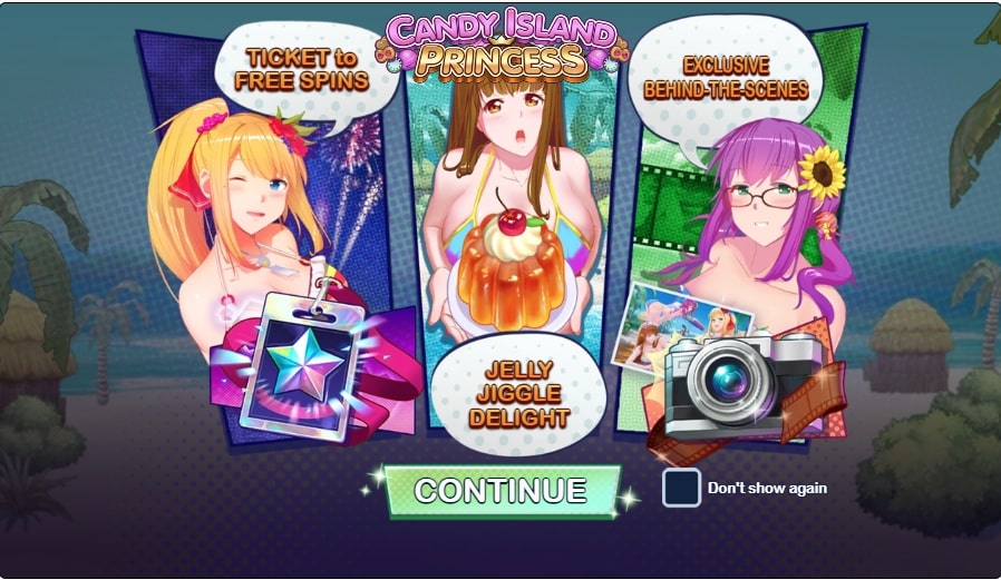 candy island princess slot game