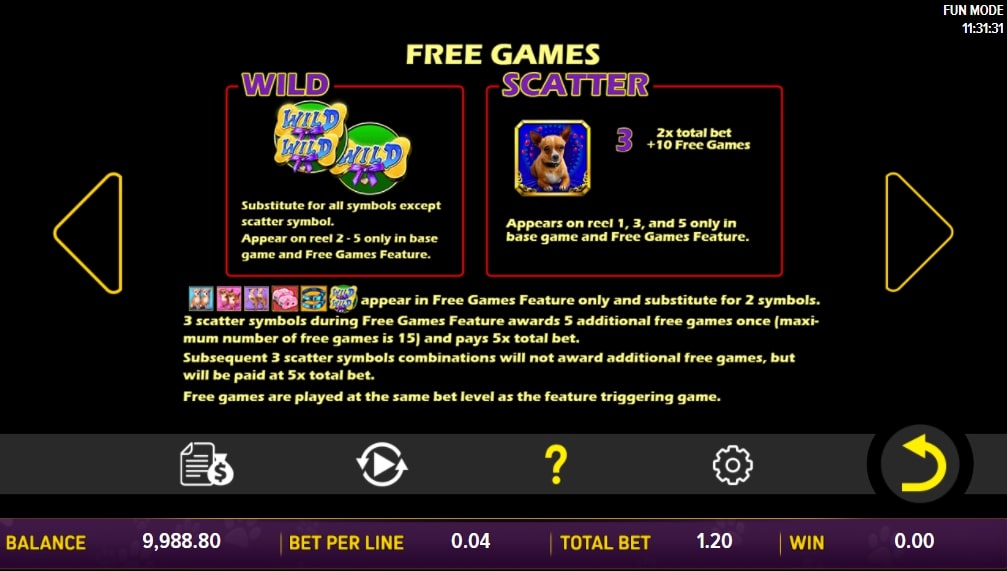 doggone lucky slot game scatter