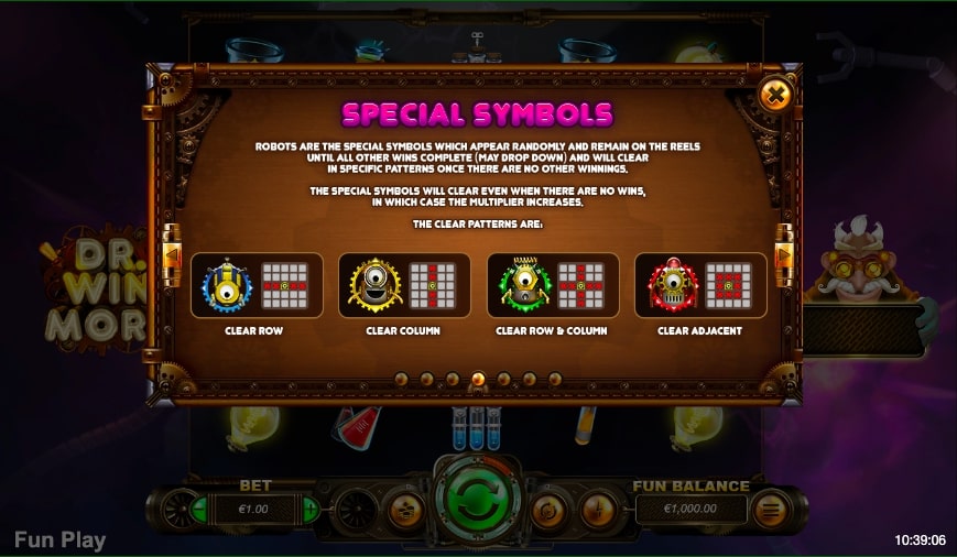 dr winmore slot special symbol