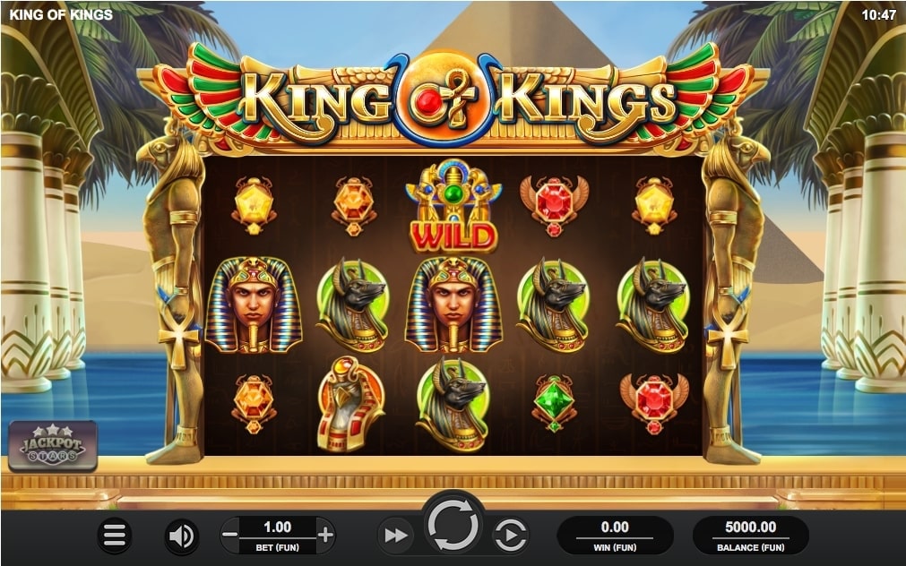 relax gaming king of kings slot game wild reels