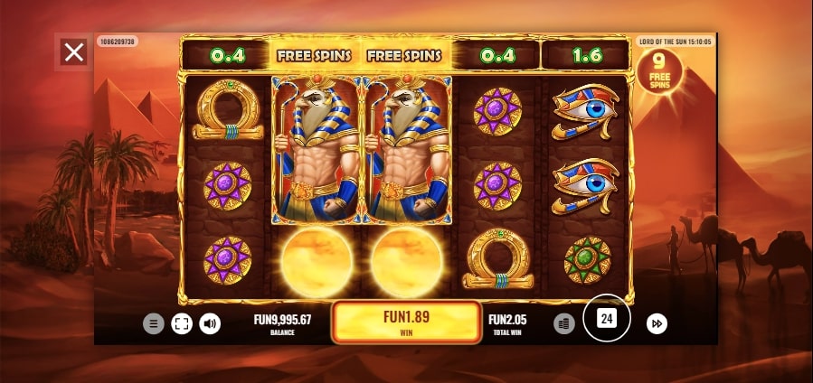 lord of the sun slot game free spins