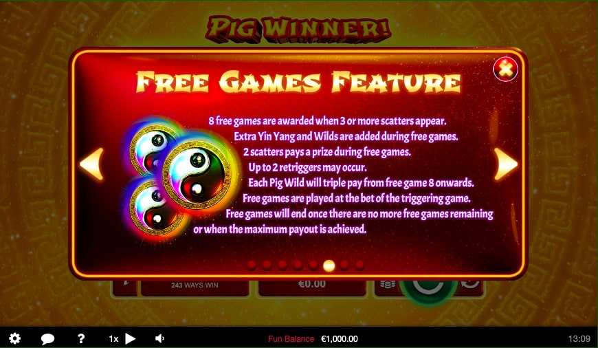 pig winner slot paytables