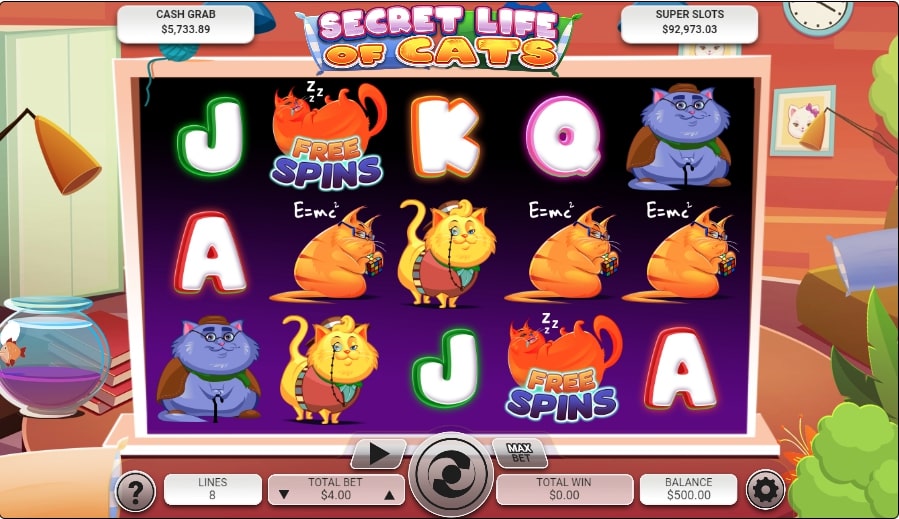 secret life of cats slot game free spins