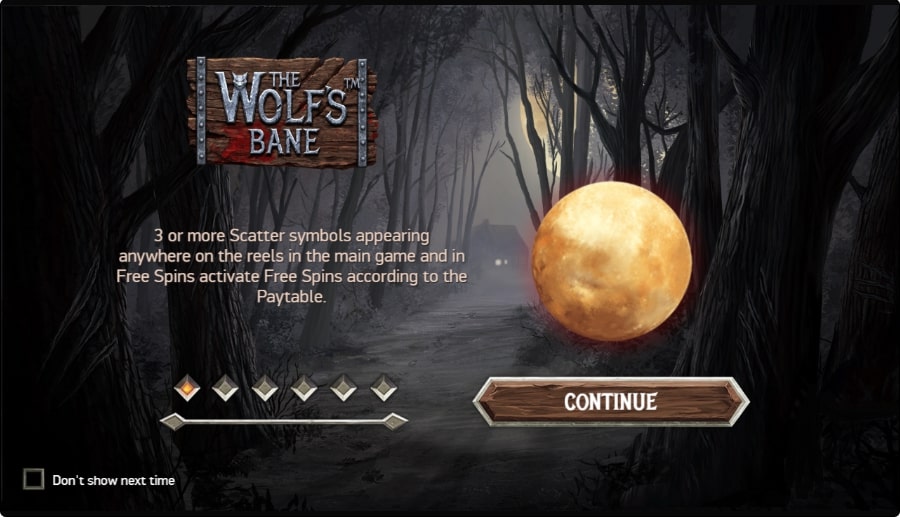 the wolfs bane slot game scatter symbols