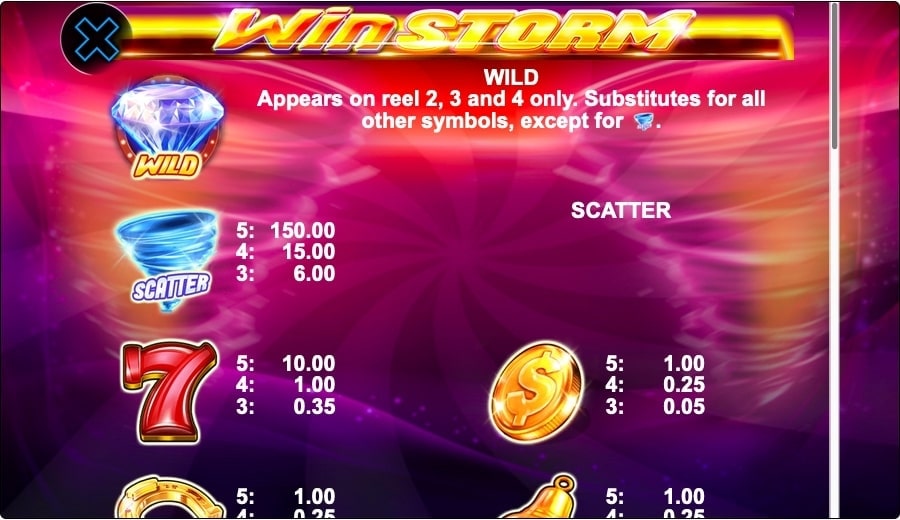 Win Storm Slot Game Wild Feature