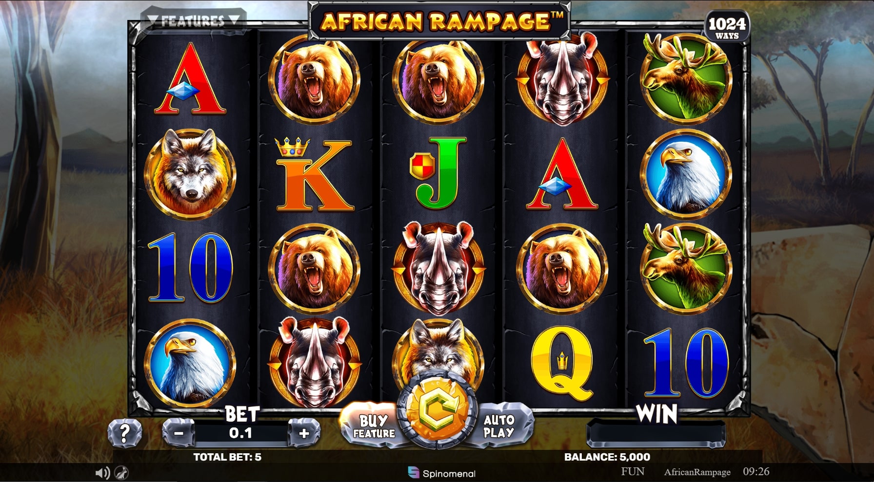 african rampage slot game