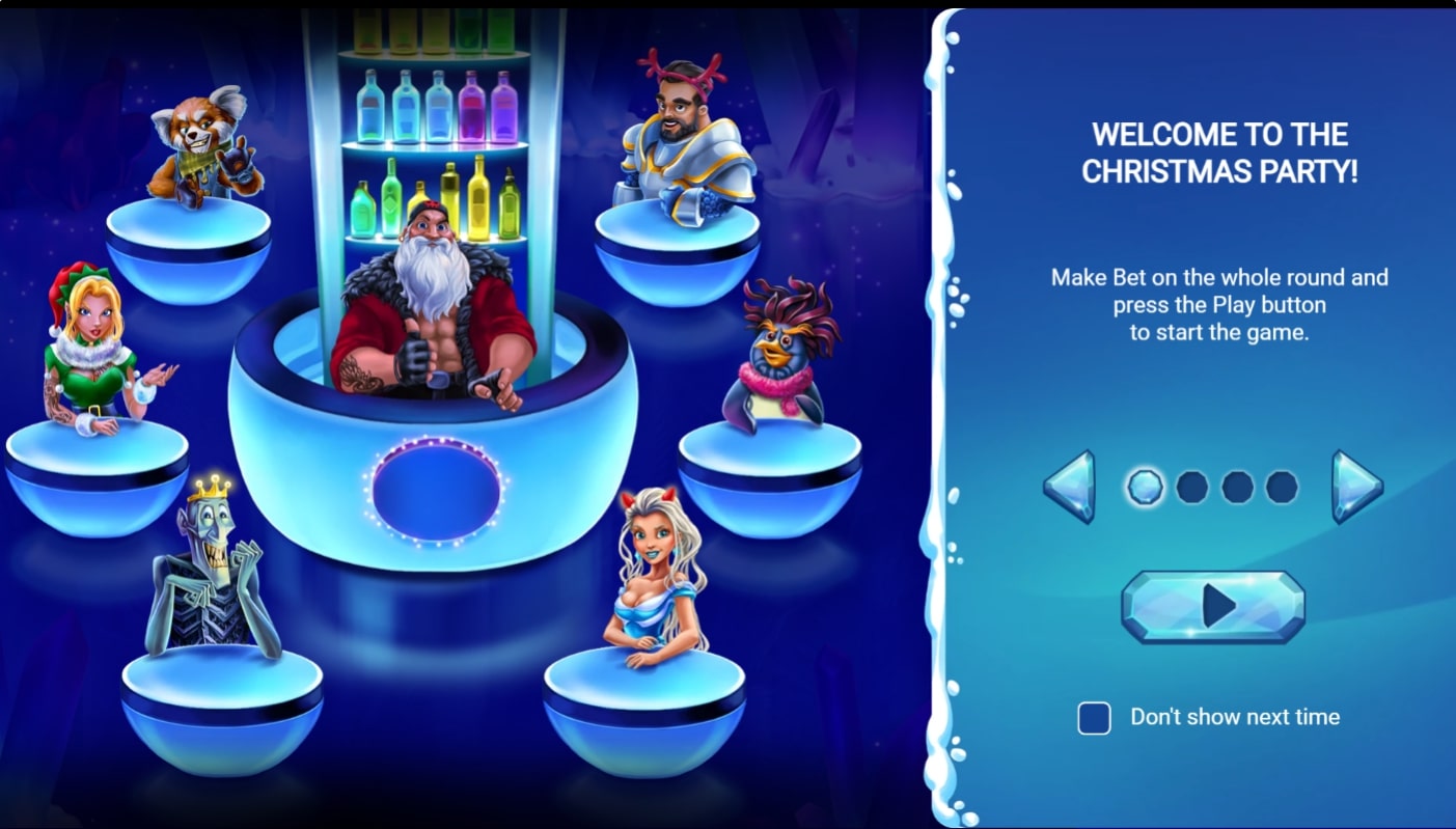 christmas party slot game evolplay