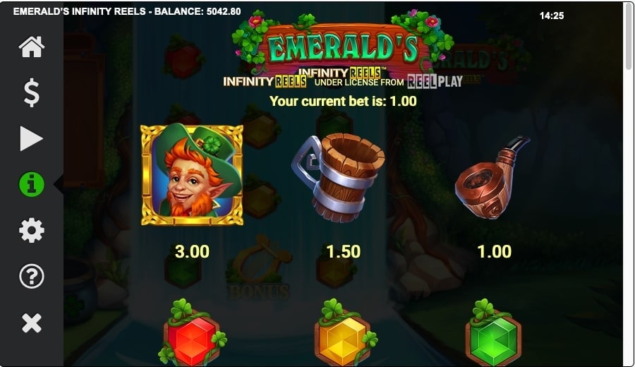 Emeralds Infinity Reels Slot Game