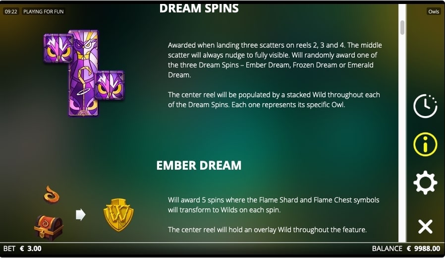 Owls Slot Game Dream Spins