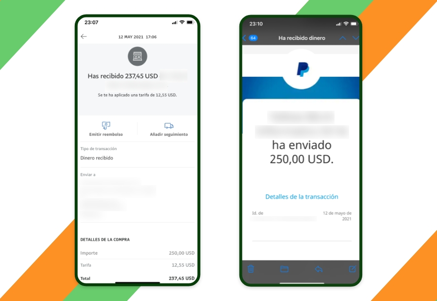 Proof of Chipy.com transferring the money to Bluespirit24's account