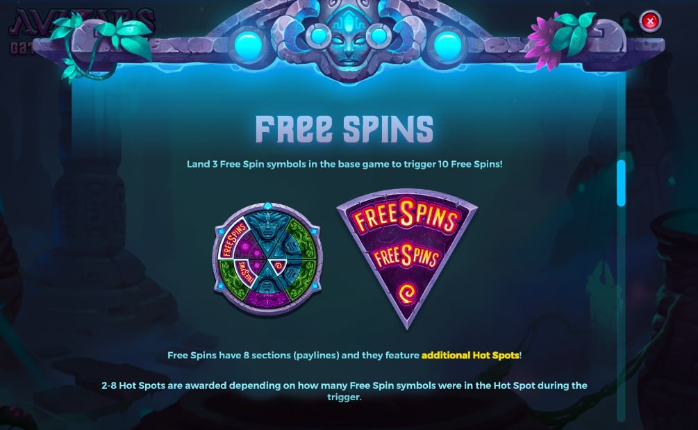 avatars gateway guardians slot game free spins bonus