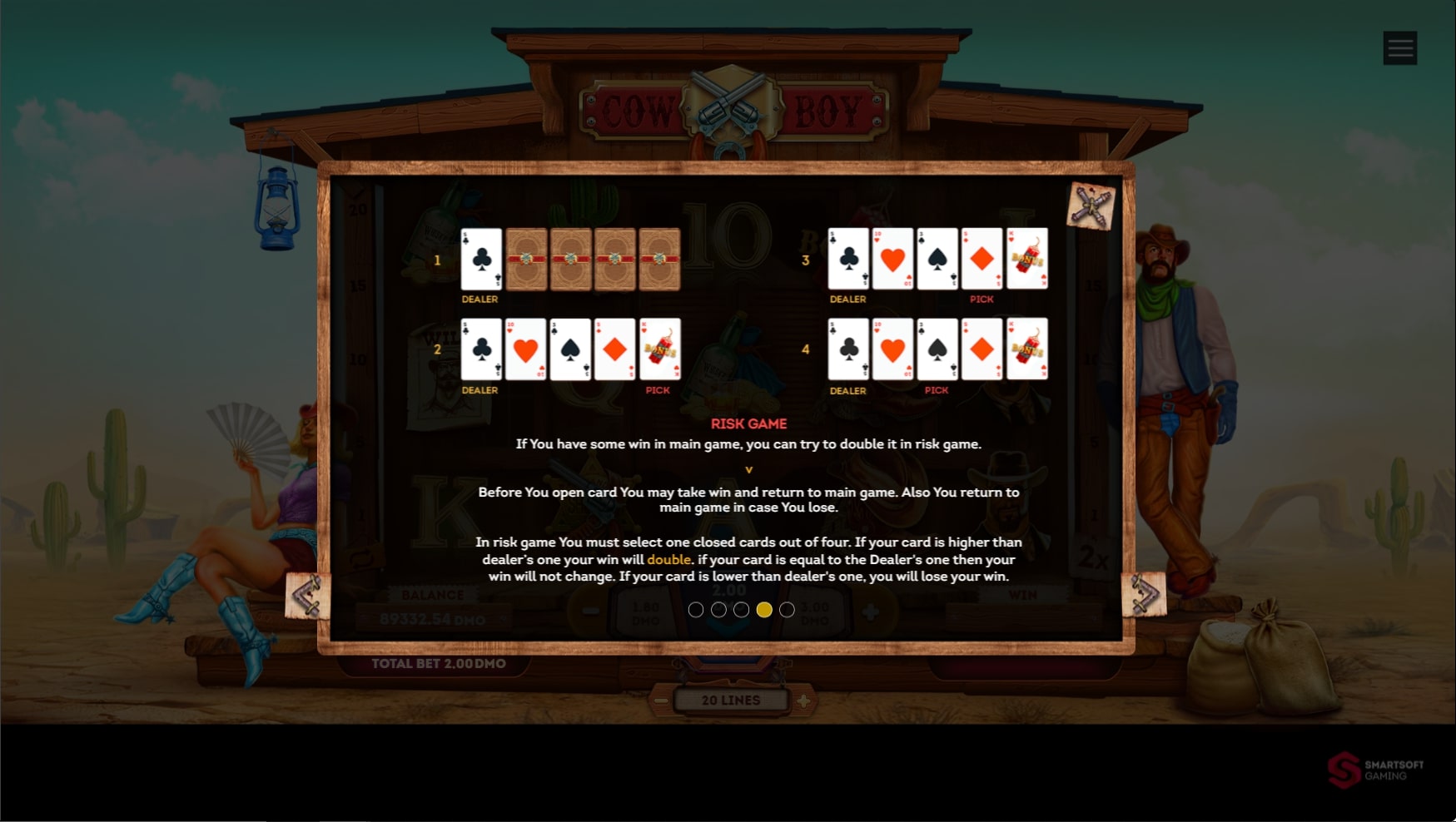 cowboy slot risk game