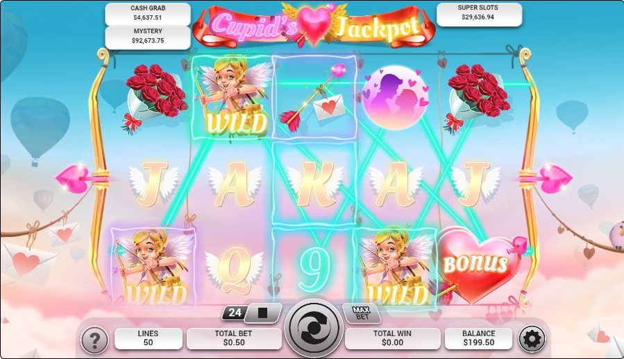 cupids jackpot slot game wild
