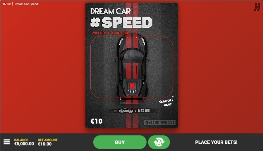 dream car speed slot game