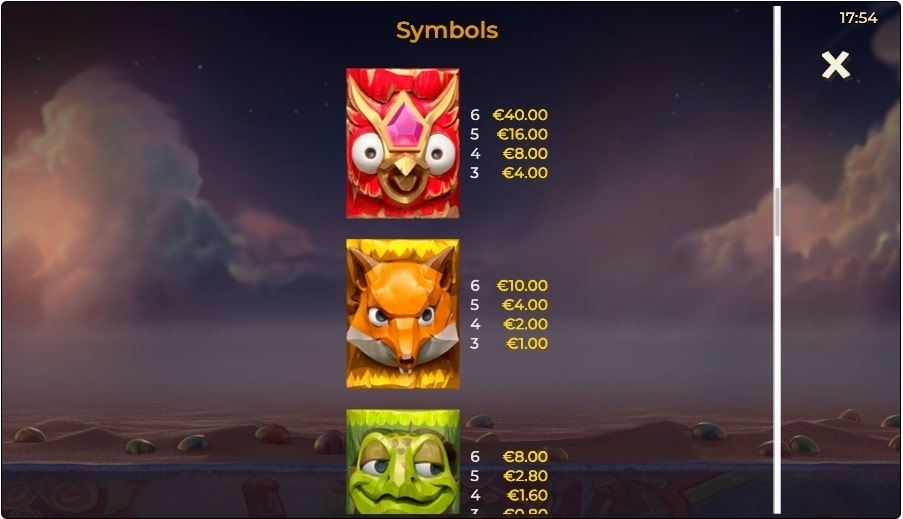 Easter Island 2 Slot Game Symbols
