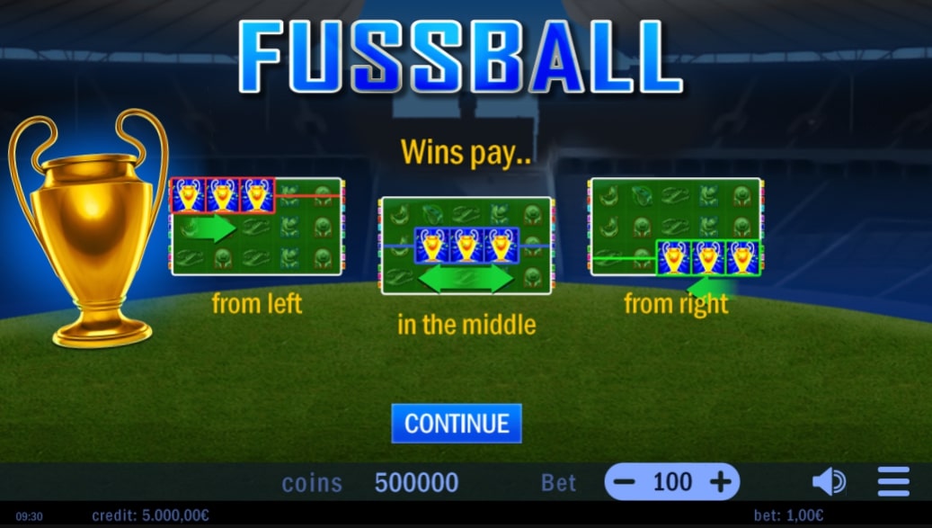 fussball slot game