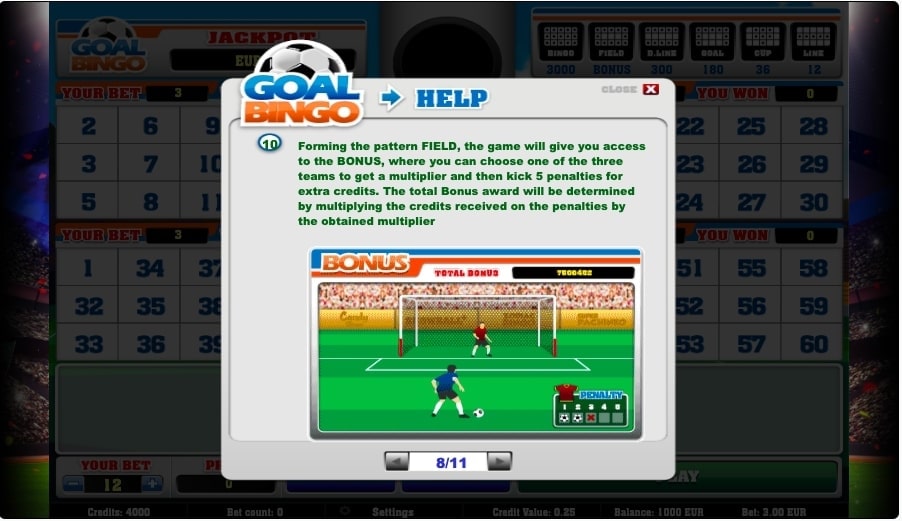 goal bingo game help