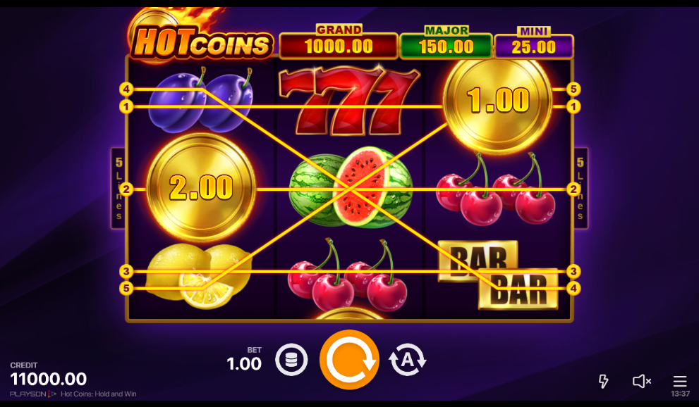 hot coins slot game