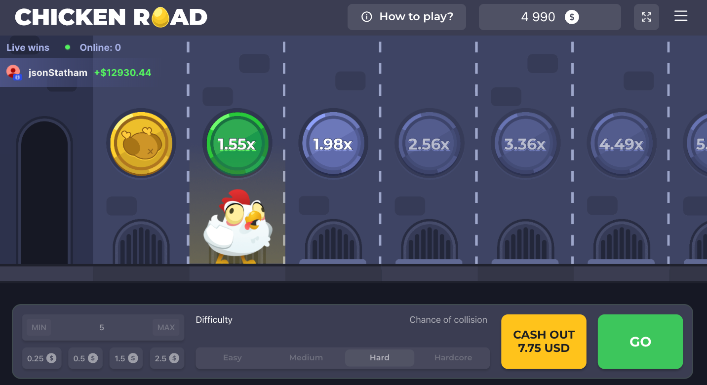 Inout Games Chicken Road Image Du Jeu 7.75