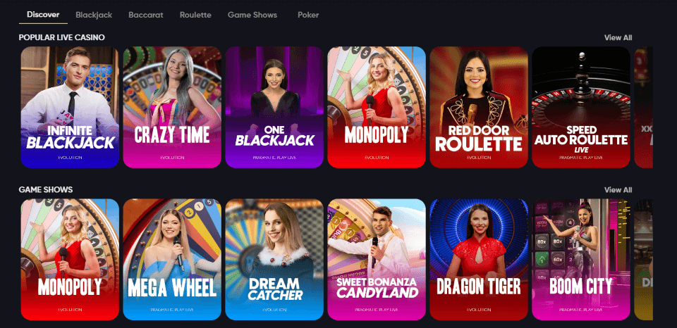 Bibliothèque de jeux de casino instantané