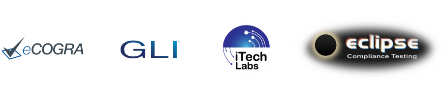 logos of testing authorities for international online casinos