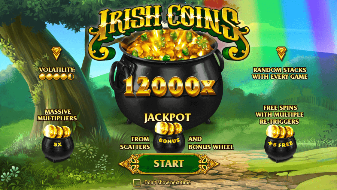 Irish Coins Online Slot Game Reels