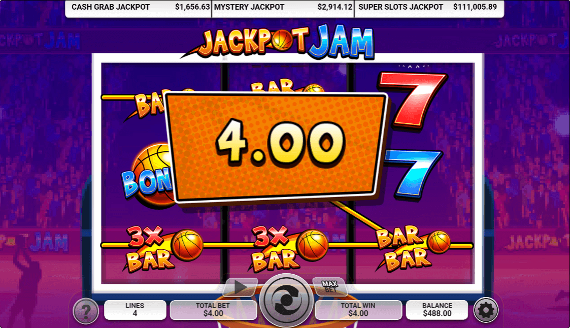 Jackpot Jam Online Slot Game Win