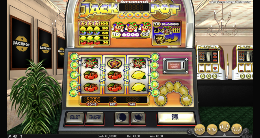 jackpot 6000 by netent uk casino