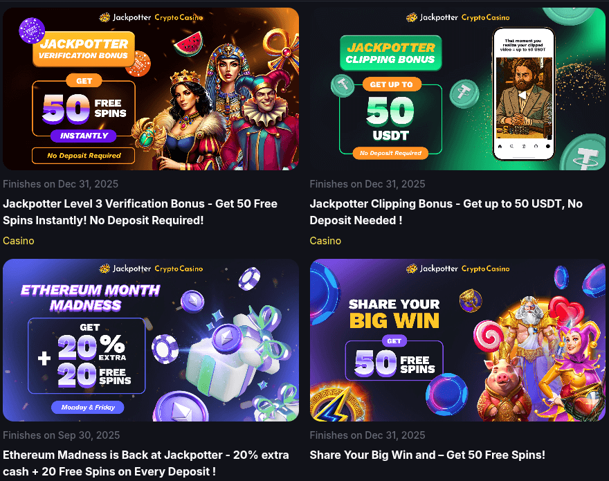 jackpotter promotional events