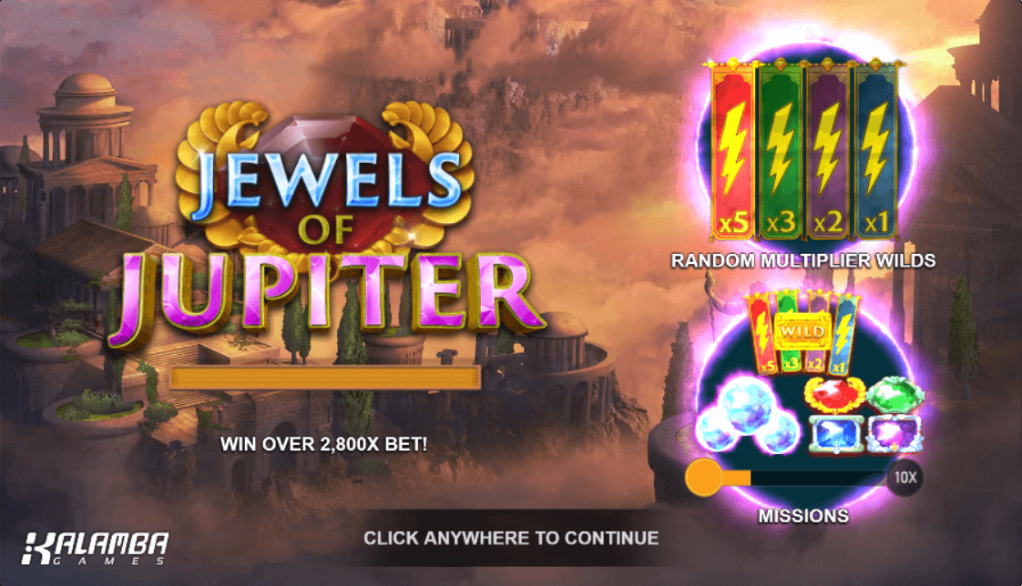Jewels of Jupiter Online Slot Game Reels
