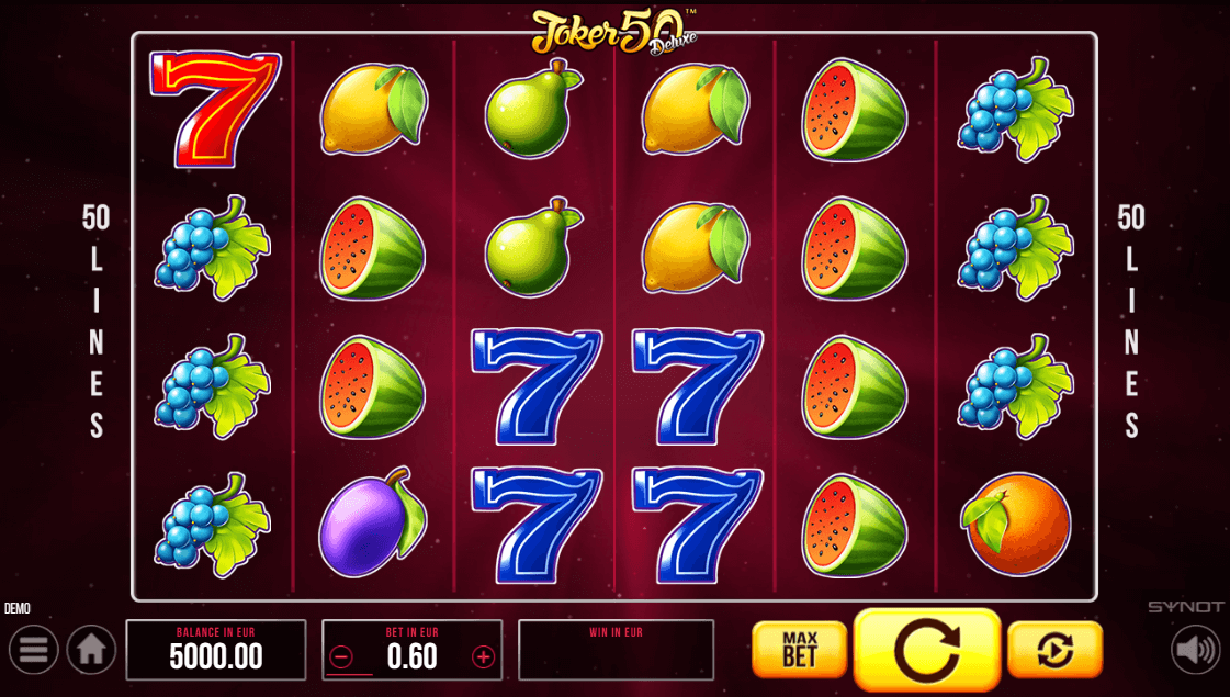 Joker 50 Deluxe Online Slot Game Reels