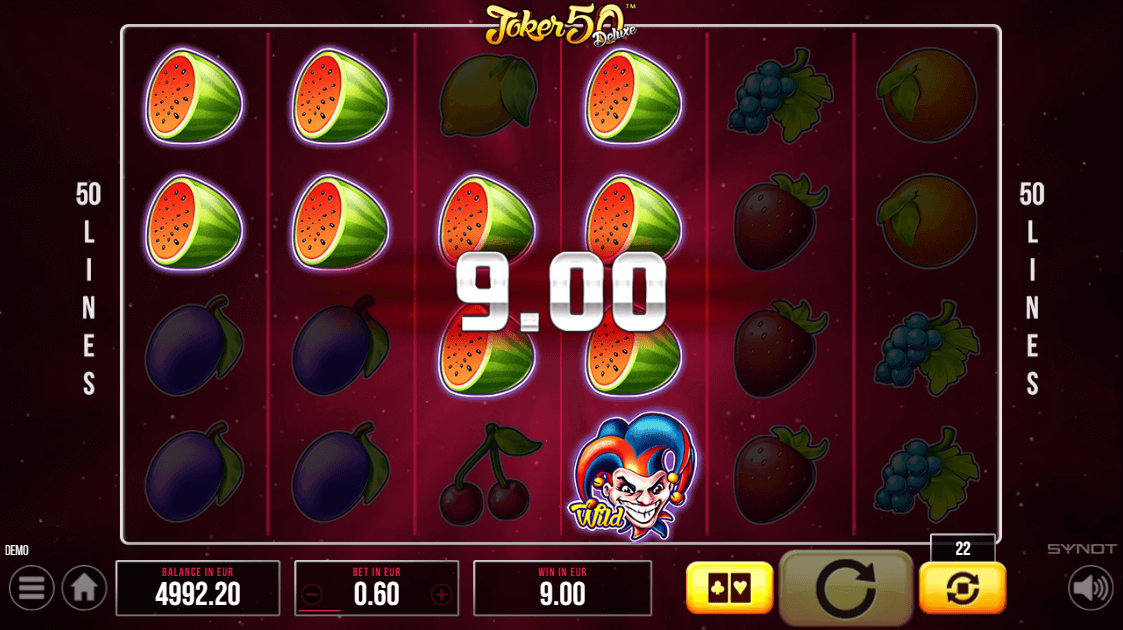 Joker 50 Deluxe Online Slot Game Win