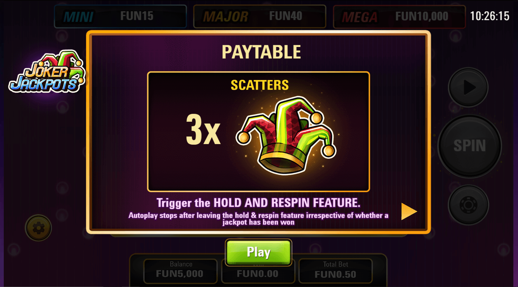 joker jackpots scatter