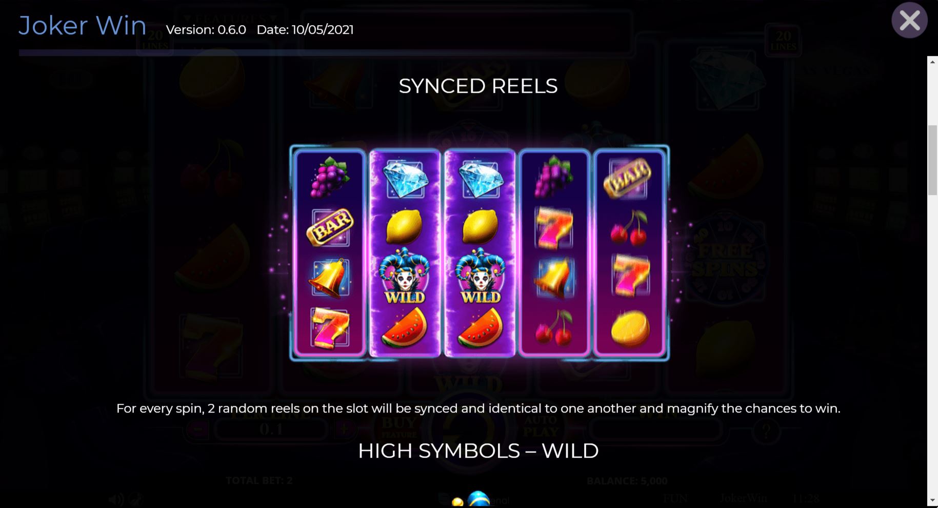 Joker Win Slot Stacked Reels