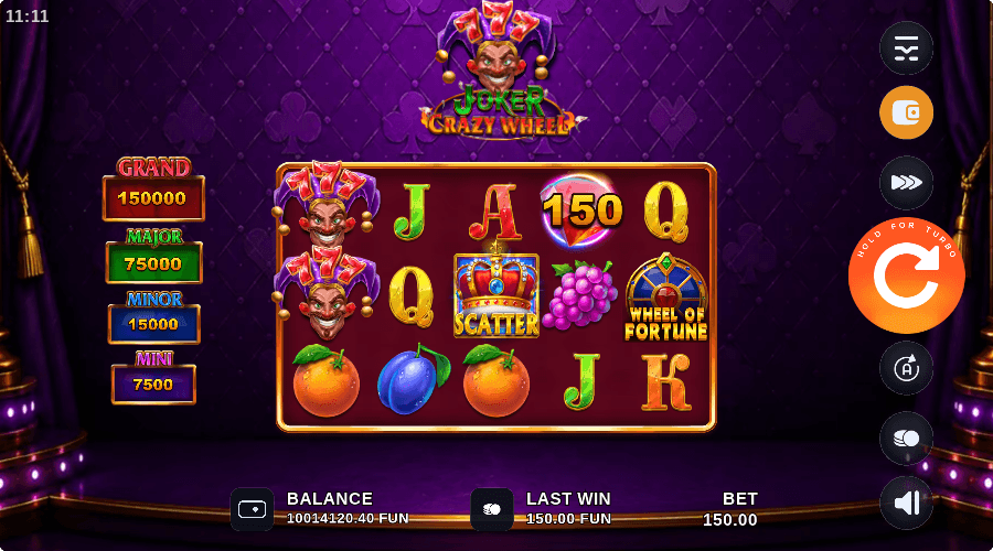 Joker Crazy Wheel Screenshot