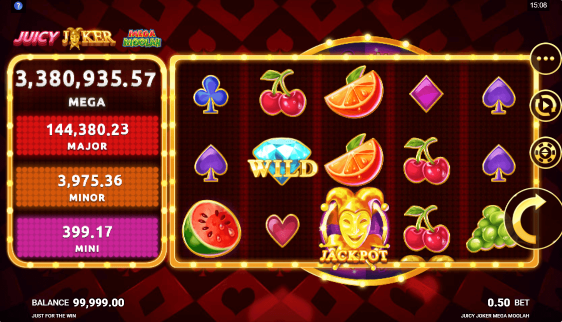 Juicy Joker Mega Moolah Online Slot Game Bonus