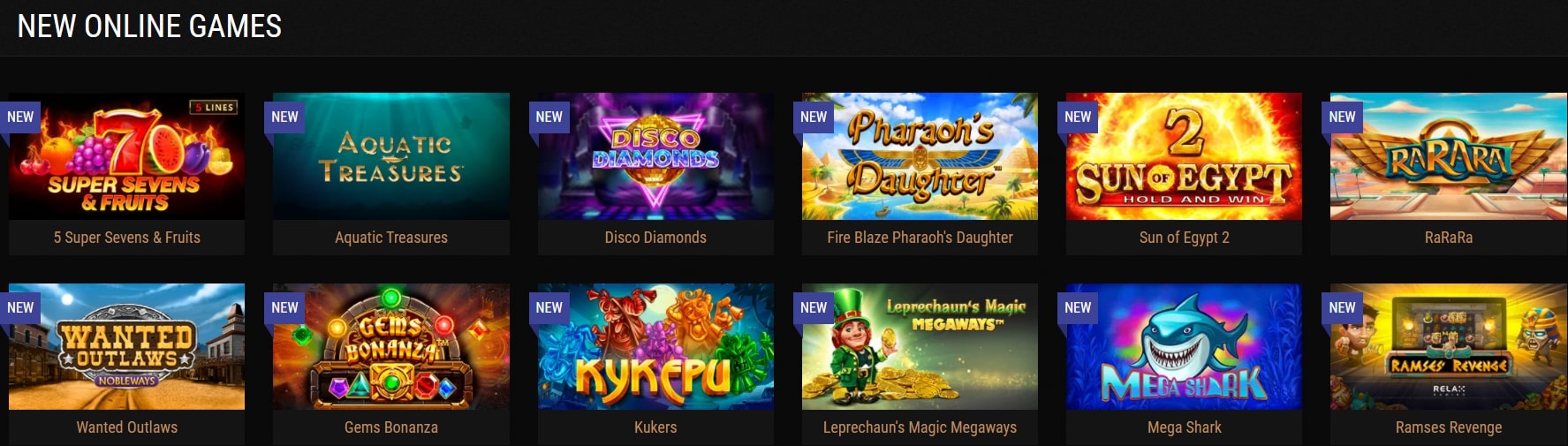 King Billy Casino Games