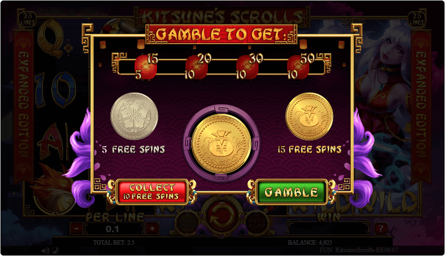 Kitsunes Scrolls Expanded Edition gamble