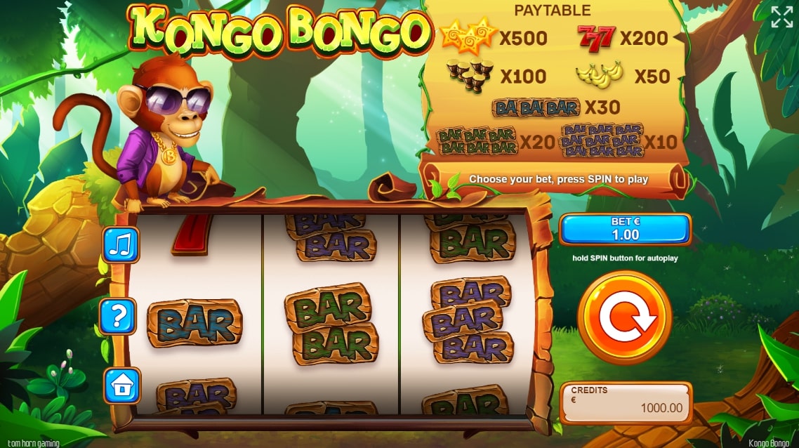Tom Horn Kongo Bongo Slot