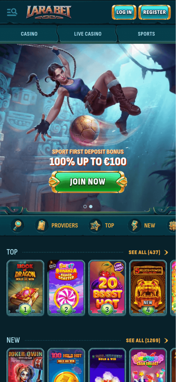 larabet casino screenshot