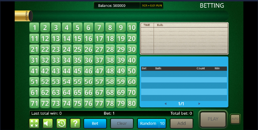 Spiel Keno Live Turbo