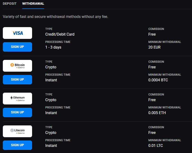 lucky vibe casino withdrawal options