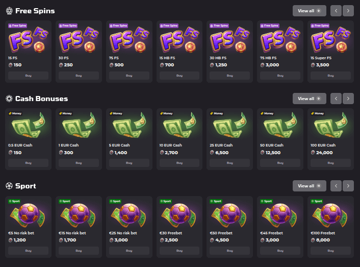 luckycapone_casino_shop