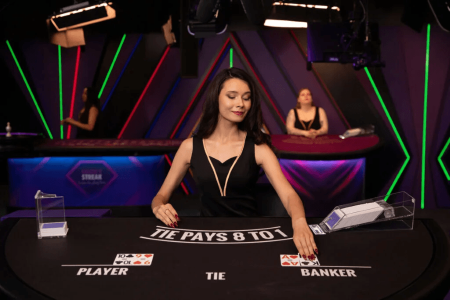 luckystreak live baccarat